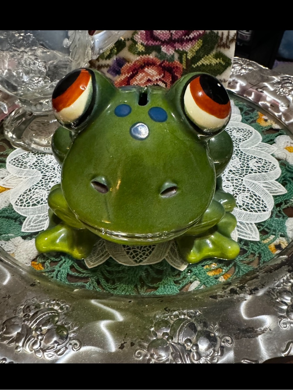 Frog Vintage Coin Bank